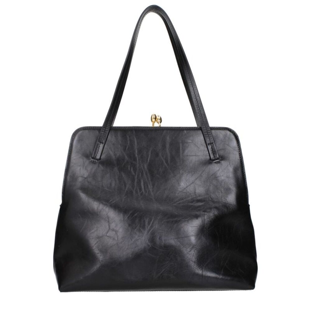 Jil Sander Black Leather Shoulder Women's Bag - Picture 3 of 3